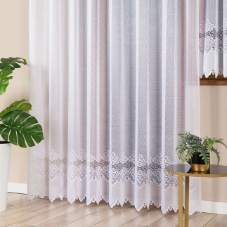 Firanka żakardowa Modesta gotowa 300x250 cm kolor biały EAN: 5906450930667