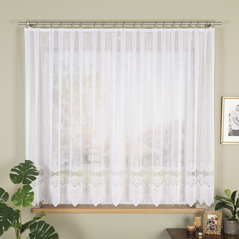 Firanka Modesta żakardowa 400x160cm, kolor biały 001, EAN: 5906450930674