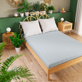 Dreamy Premium Prześcieradło Jersey z Gumką 160x200 cm Niebieskie EAN: 5906450926165