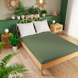 Dreamy Premium Prześcieradło Jersey z Gumką 160x200cm Szarozielone EAN: 5906450926226