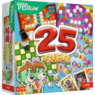 Kalejdoskop 25 gier rodzina treflików trefl 02824