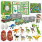 Kalendarz Adwentowy Dinozaury dla Dzieci z Figurkami i Akcesoriami EAN: 5905991062486