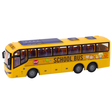 Autobus zdalnie sterowany RC Szkolny z światłami żółty EAN: 5905991062226