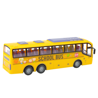 Autobus zdalnie sterowany rc szkolny 1:30 światła żółty