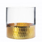 Świecznik szklany / wazon Golden Honey 12 cm