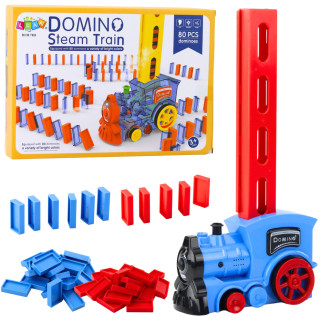 Elektryczna lokomotywa na baterie klocki domino para wodna 80el