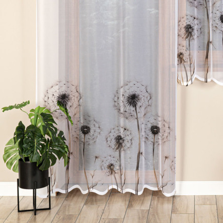 Dmuchawce firanka żakardowa gotowa 140x240cm biały EAN: 5906450015630