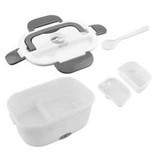 Ag479g lunchbox podgrzewany biało-szary