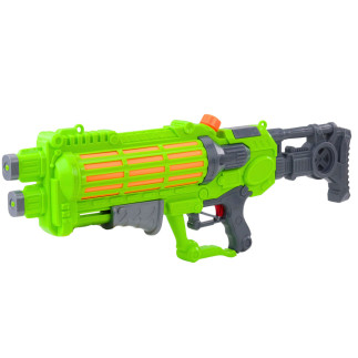 Duży Pistolet na Wodę Pompowany Mechanicznie Podwójna Dysza Zielony 1250ml EAN: 5905991054900