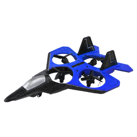 Niebieski myśliwiec RC - zdalnie sterowany dron z pilotem EAN: 5905679076293