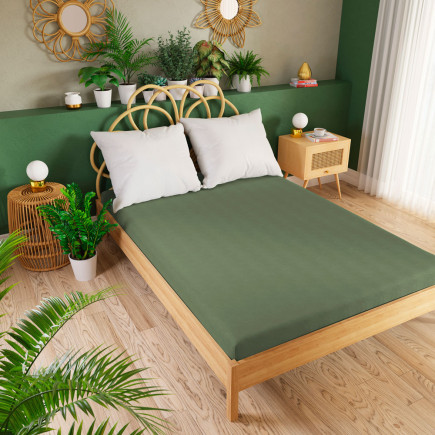 Dreamy premium prześcieradło jersey 120x200cm szarozielone EAN: 5906450926202