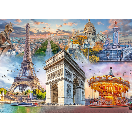 Puzzle Weekend w Paryżu 2000 elementów EAN: 5900511271256