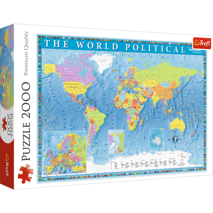 Puzzle - 2000 - polityczna mapa świata 27099