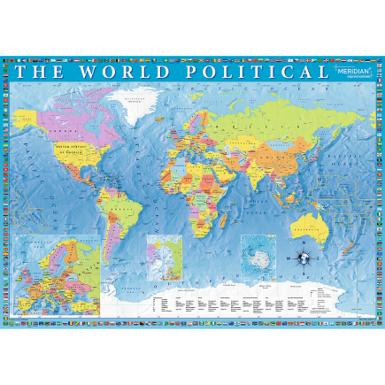Puzzle Polityczna Mapa Świata 2000 Elementów EAN: 5900511270990