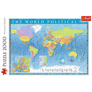 Puzzle - 2000 - polityczna mapa świata 27099