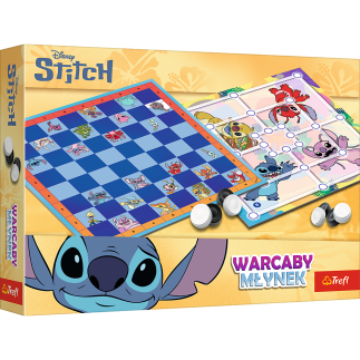 Gra warcaby i młynek lilo and stitch trefl 02799