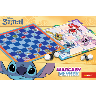 Gra warcaby i młynek lilo and stitch trefl 02799