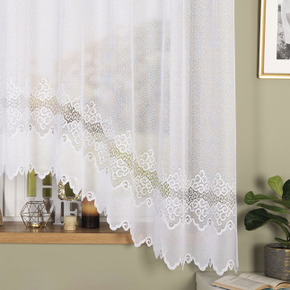 Firanka żakardowa Modesta gotowa 300x180cm, kolor biały 001, EAN: 5906450930629