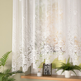 Firanka żakardowa Ela 300x160cm kolor biały 001 EAN: 5906450932838