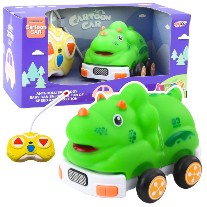Autko zdalnie sterowane RC Dinozaur Zielony dla Malucha EAN: 5905991052241