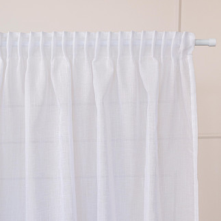 Nala firana gotowa na taśmie, szerokość 140cm x wysokość 250cm, kolor 001 biała