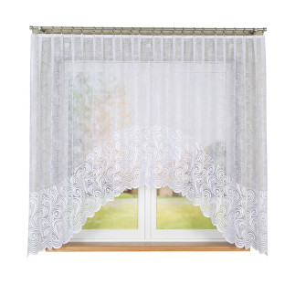 Kinga firanka żakardowa gotowa, szerokość 300 x wysokość 170cm, kolor 001 biały