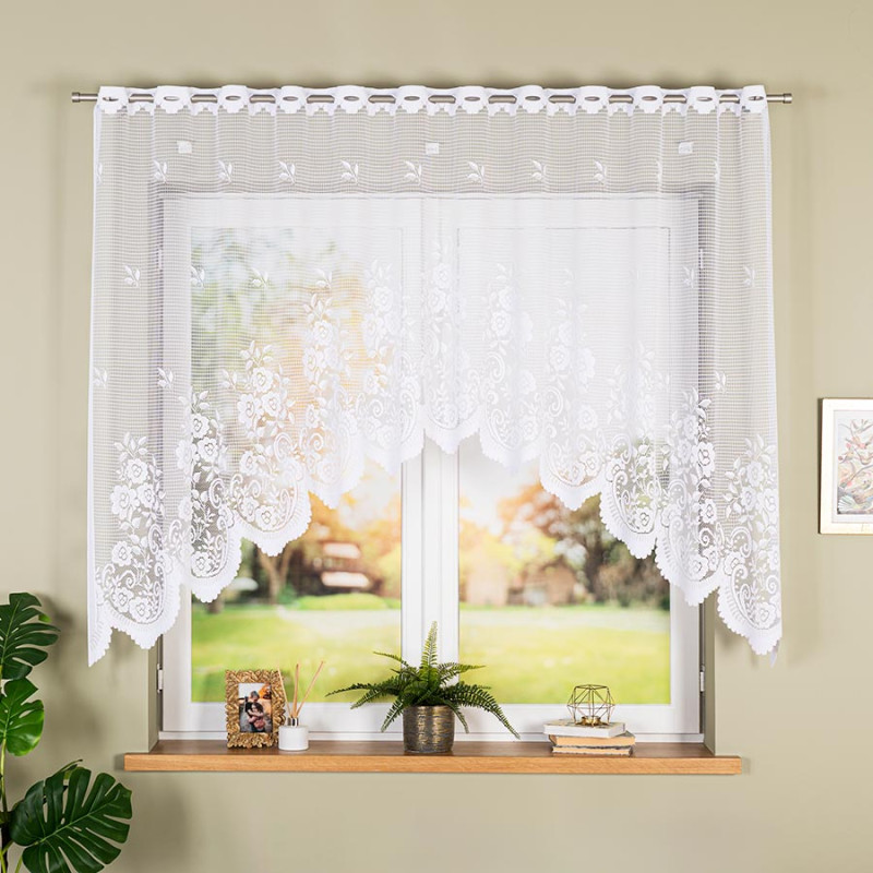 Firanka żakardowa Sara 250x140cm, kolor biały 001, EAN: 5906450931725