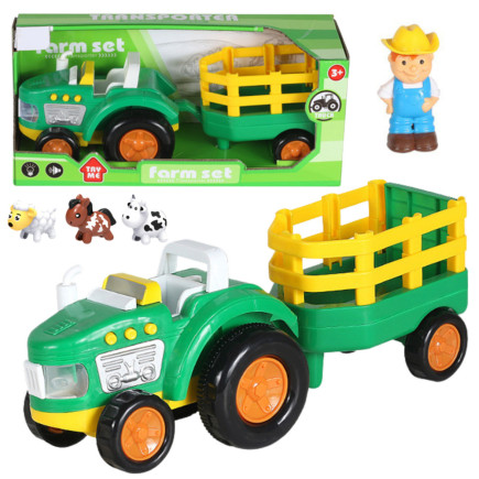 Traktor farmerski dla malucha traktor zwierzęta farmer światła dźwięki