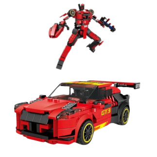 Klocki konstrukcyjne Robot Auto 2w1 GT3 Czerwony 335 el. EAN: 5905991056980