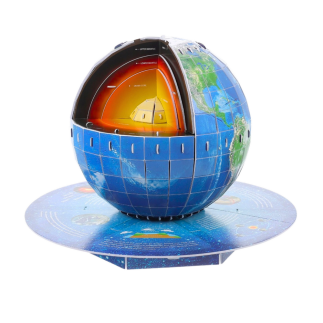Puzzle 3D Edukacyjne Planeta Ziemia Jądro Ziemskie 50el, EAN: 5905991057772
