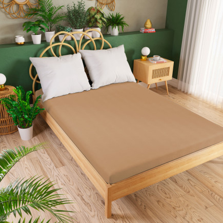 Dreamy Premium Prześcieradło Jersey z Gumką 90x200cm Jasny Brązowy EAN: 5906450926011