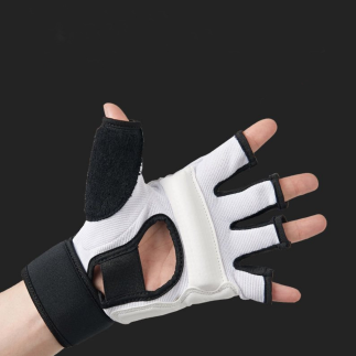Rękawiczki sportowe do taekwondo etui białe rozmiar xs