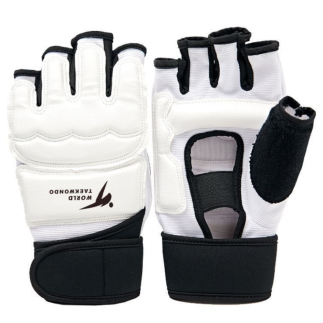 Rękawiczki sportowe do taekwondo etui białe rozmiar xs
