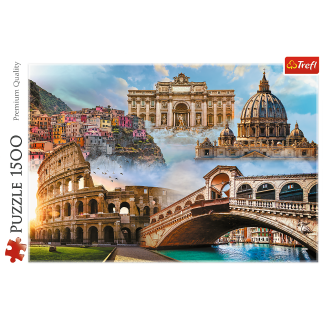 Puzzle 1500 - ulubione miejsca: Włochy Trefl 26203 EAN: 5900511262032