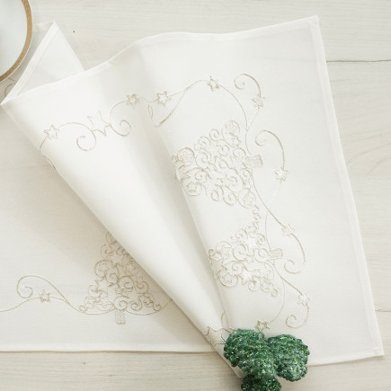 Świąteczny blask bieżnik 40x160 cm biały EAN: 5906450022775