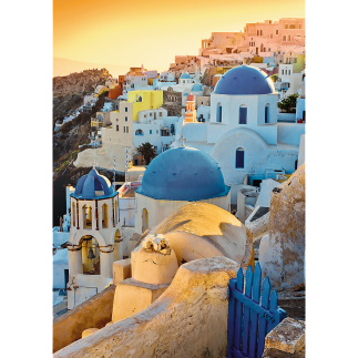 Puzzle - 1000 premium plus  miasteczko oia, santorini trefl 10853