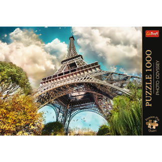 Puzzle 1000 Premium Plus Wieża Eiffla w Paryżu, Francja - Trefl 10815 EAN: 5900511108156