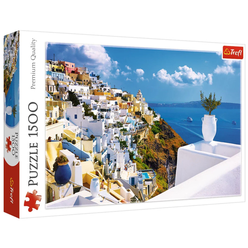 Puzzle Santorini, Grecja - 1500 elementów Trefl 26119, EAN: 5900511261196