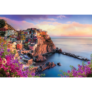 Puzzle Manarola - widok na miasteczko, 1500 elementów, EAN: 5900511261370