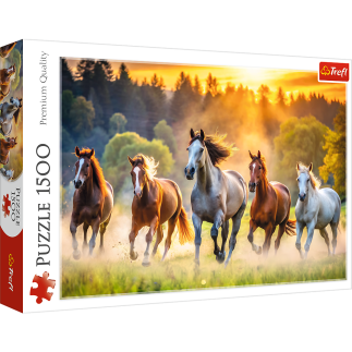 Puzzle - 1500 - dzikie konie trefl 26215