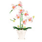 Klocki konstrukcyjne Orchidea Storczyk w doniczce różowo-biała EAN: 5905991074458