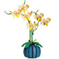 Klocki konstrukcyjne Orchidea Storczyk w doniczce Żółta 766 el. EAN: 5905991074465