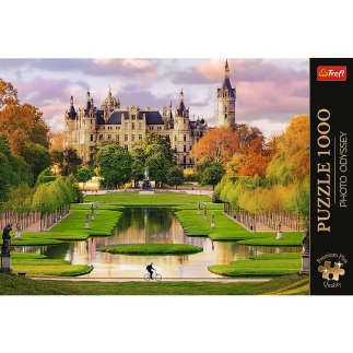Puzzle- 1000 premium plus zamek w schwerinie, trefl 10814
