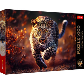 Puzzle- 1000 premium plus - photo odyssey: dziki leopard trefl 10818