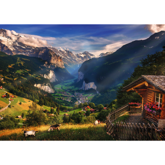 Puzzle 1000 Premium Plus - Photo Odyssey: Lauterbrunnen EAN: 5900511108217