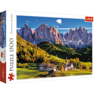 Puzzle - 1500 - dolina val di funes, dolomity, włochy trefl 26163