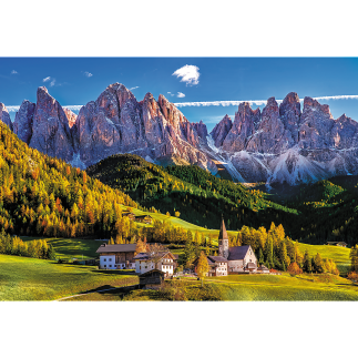 Puzzle Dolina Val di Funes, Dolomity, Włochy Trefl 26163 EAN: 5900511261639