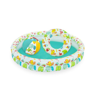 Zestaw Dmuchany Basen 3w1 Piłka Koło 122x20 cm Bestway EAN: 6941607325032