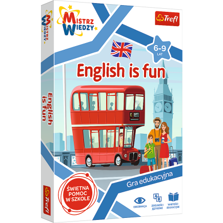 Gra edukacyjna english is fun z serii mistrz wiedzy trefl 01954
