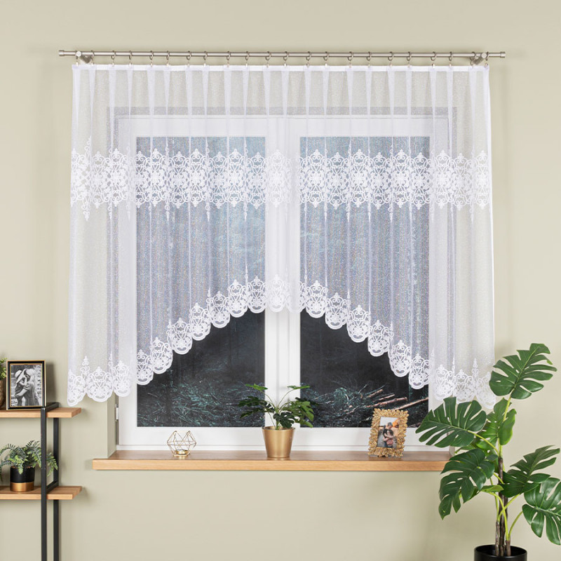 Żaneta Firanka Żakardowa Gotowa 300x135cm Biała EAN: 5907693247338